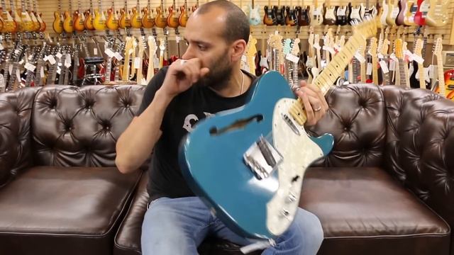 Guitar of the Day: 1971 Fender Telecaster Thinline Lake Placid Blue | Norman's Rare Guitars смотреть онлайн