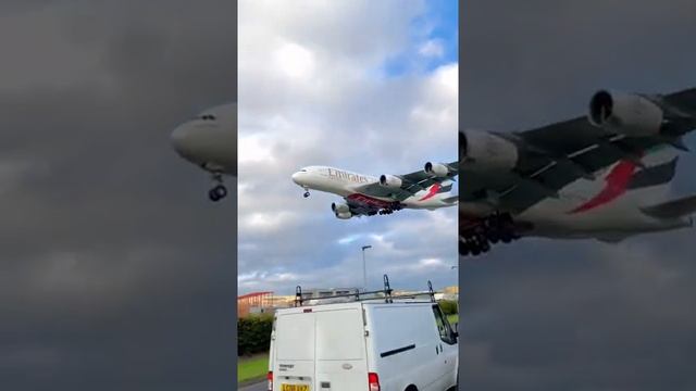Huge Plane Landing At Heathrow Airport | Heathrow Airport Live | Emirates Airlines смотреть онлайн