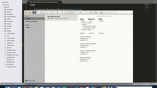 #19 Make E-com in Laravel 7 | Categories Module in Admin Panel (I) | Migration | Seeding смотреть онлайн