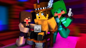 Ковбоя взяли в плен девушки-МОНСТРЫ #Minecraft # майнкрафтанимации  #мультики