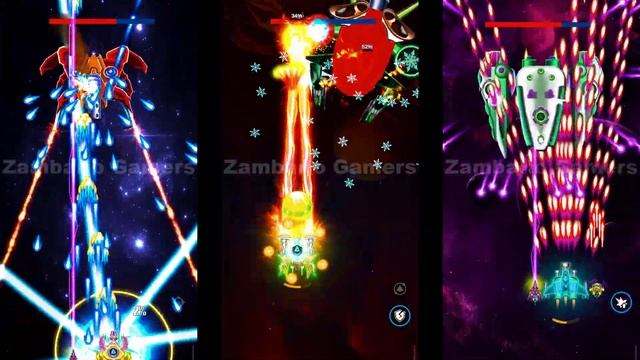 Galaxy Attack Shooting Game Comparison Of Boss 37 38 And 39@Newapachegamers