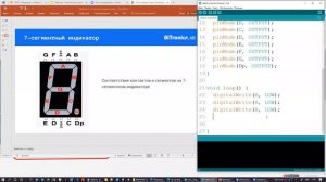 Вебинар «7-сегментный индикатор. Подключение к Arduino. Программирование»