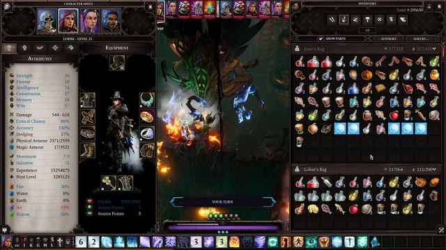 Combat showcase - Winging it on the Contamination Armor - Divinity Original Sin 2 смотреть онлайн