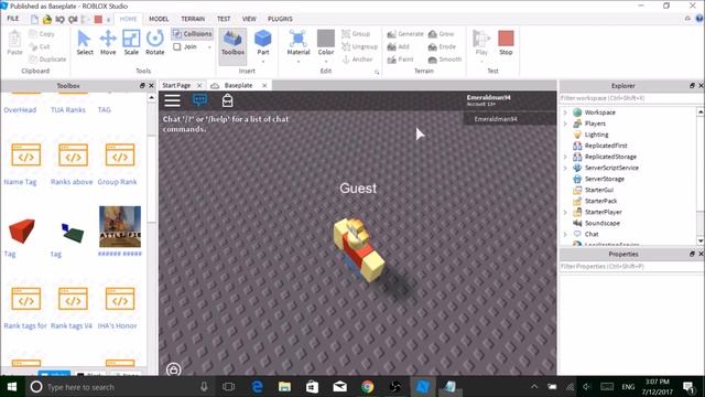ROBLOX: How to make your name tag/rank tag rainbow color(GOOD FOR CAFES!) смотреть онлайн