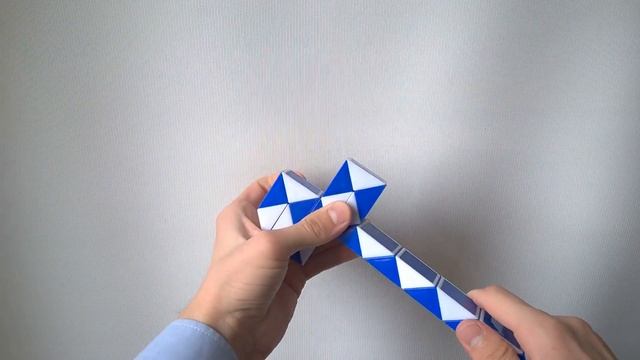 Фигуры из змейки Рубика. Урок №41. Снеговик