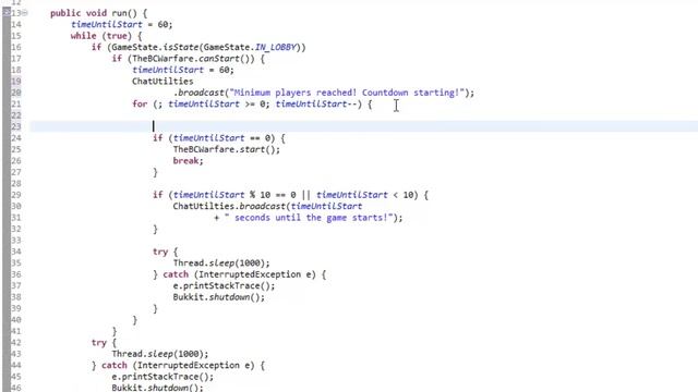 Bukkit Minigame Tutorial: Episode 2 *Game States* смотреть онлайн