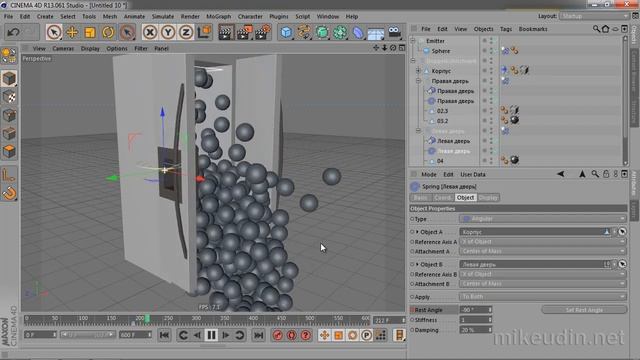 Cinema 4D. Динамика и разрушение. Занятие 12 смотреть онлайн