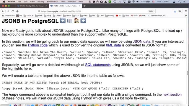 Lecture: PG+JSONB 06 06 PostgreSQL JSON 1080 смотреть онлайн