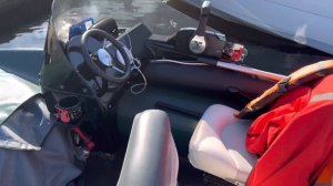 Обзор Фрегат 430 f и tohatsu 9.9 mfs 15 разрушен в 20, 4 такта. Установка консоли на лодку пвх))