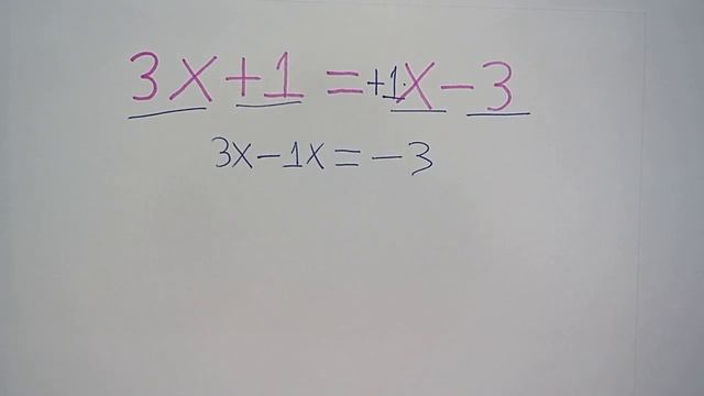 ?Resolva a equação 3x+1=x-3 смотреть онлайн