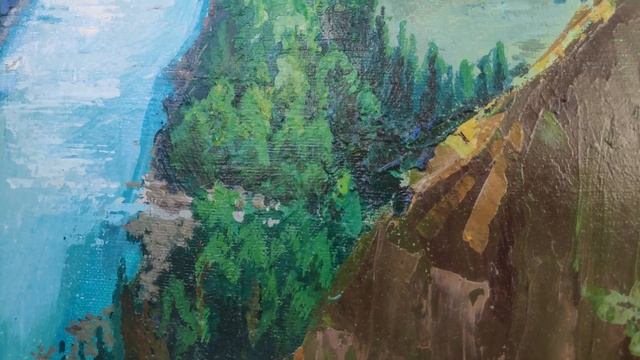 Картина "Быстроводная река Катунь", купить картину смотреть онлайн