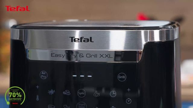 Prepara retete delicioase folosind friteuza cu aer cald Tefal EasyFry XXL EY801D15 смотреть онлайн