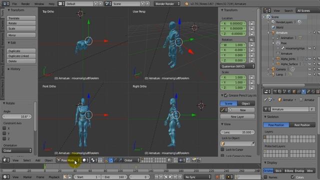 Blender 2.79b : วิธีทำ Model เคลื่อนไหว_เดิน (Walking Animation) EP#2 และ การแก้ไข (Edit)_HSDA 0016 смотреть онлайн