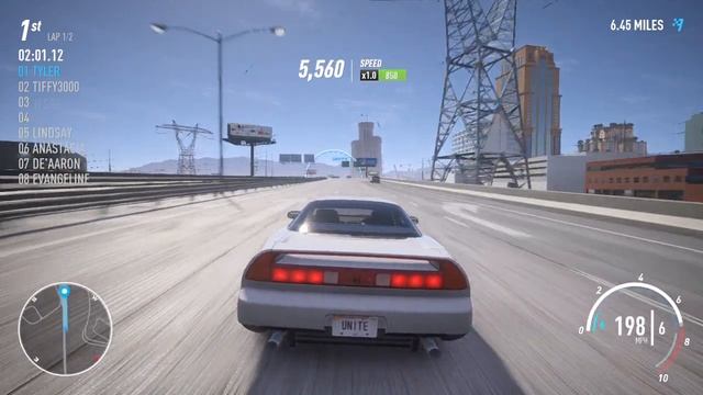 Need for Speed™ Payback UNITE Mode (Honda NSX New Turbo & Exhaust sound) смотреть онлайн