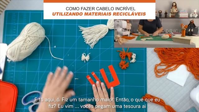 COMO FAZER CABELO INCRÍVEL UTILIZANDO MATERIAIS RECICLÁVEIS