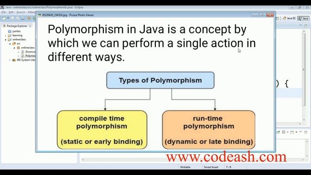 Polymorphism in java | Types of polymorphism in java | Part 1 смотреть онлайн