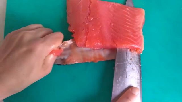 Картофельная галета с красной рыбой