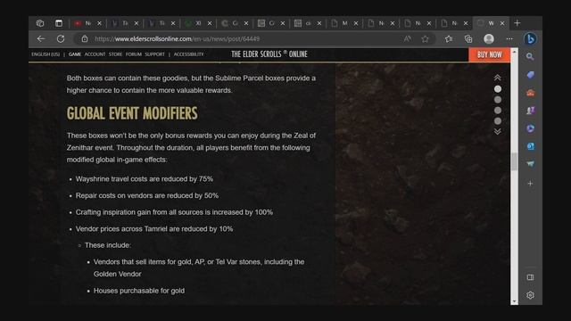 ESO Zeal of Zenithar Event Make Lots of Gold смотреть онлайн