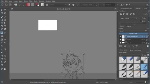 Import - Importing an image as a layer in Krita