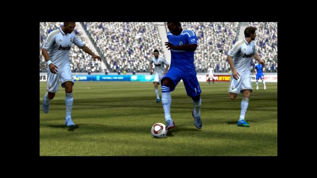 Pepe the animal / dangerous fault on Drogba fifa 12 PC high settings смотреть онлайн