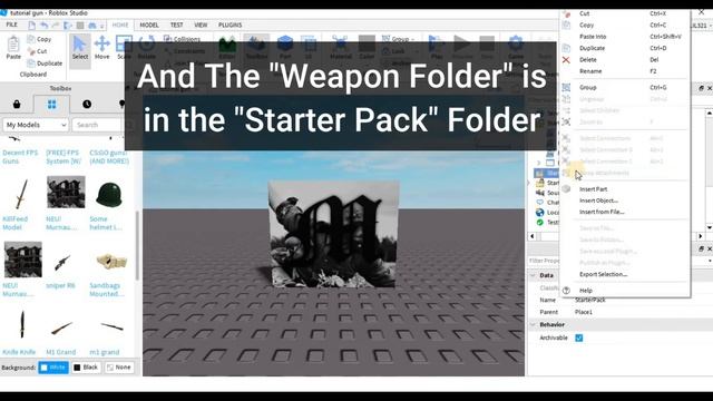 Murnau's Gun Setup (Tutorial) ROBLOX STUDIO смотреть онлайн