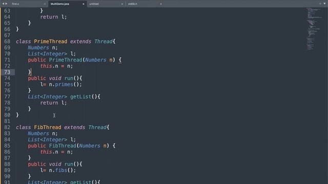 Multithreaded Java Program to find common nos. of primes and fibonacci within 1000 using threads смотреть онлайн