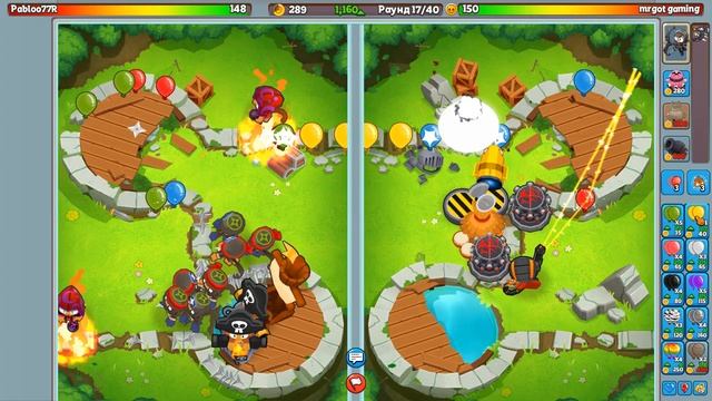 Противник дал прокачать деф по полной. Разбор боя Bloons TD Battles 2 смотреть онлайн