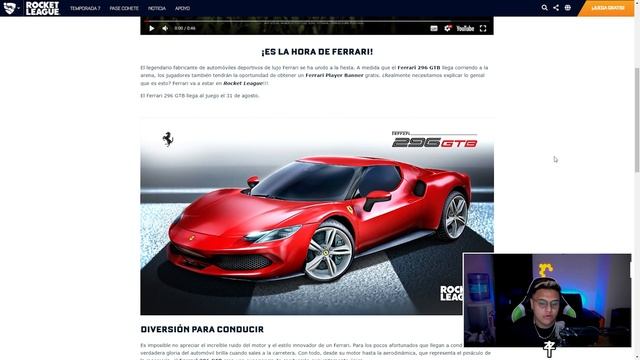 NO COMPRAR EL NUEVO FERRARI 296 GTB DE ROCKET LEAGUE | OPINION смотреть онлайн
