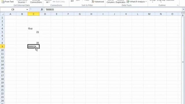 Entering Numbers As Text (Microsoft Excel Course) смотреть онлайн