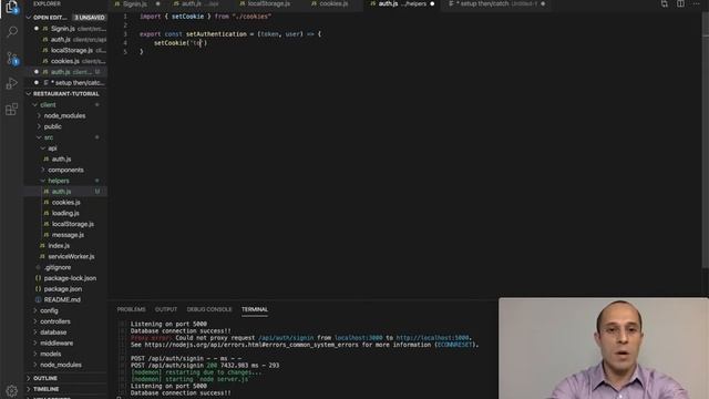 [21] Store Data in Cookie and LocalStorage - Ecommerce Tutorial using MERN Stack смотреть онлайн