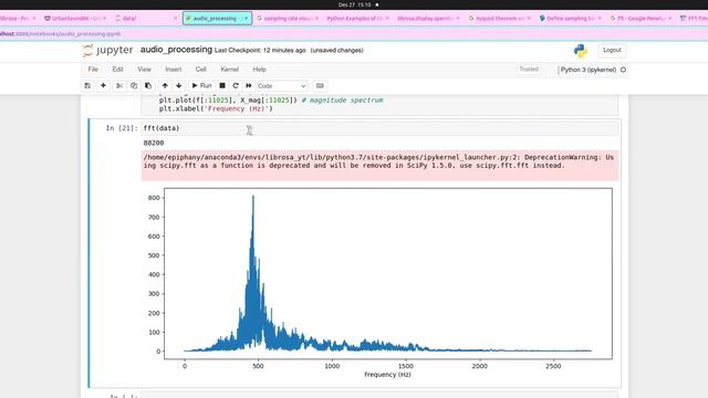 FFT Fourier Transform pada Sinyal Audio Menggunakan Librosa смотреть онлайн