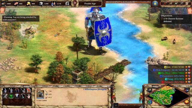 Ares Into China AoE2 Genghis Khan смотреть онлайн