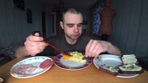 МУКБАНГ/АСМР ПШЕНКА/ЗАКУСКА ИЗ МОРКОВИ/БУТЕРБРОДЫ/КАРБОНАД СВИНОЙ/СЕРВЕЛАТ/ EATING/ASMR/Mukbang#339