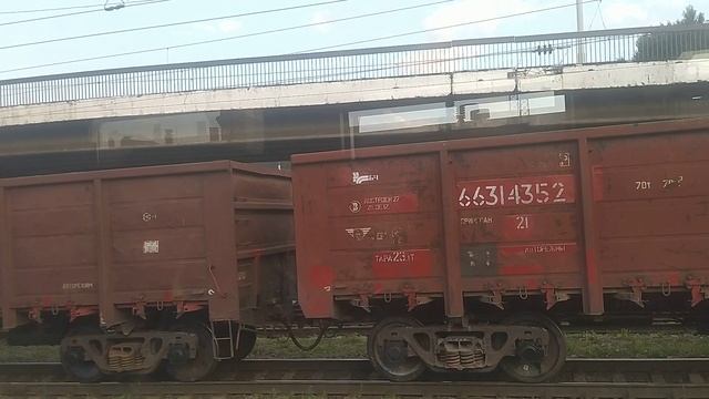 Поездка на электричке ЭР9Т-698, марш.Минск-Барановичи смотреть онлайн