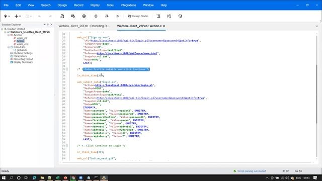 PerformanceTesting-Feb25-User Registration script with LoadRunner,Username,Password Parameterizatio смотреть онлайн
