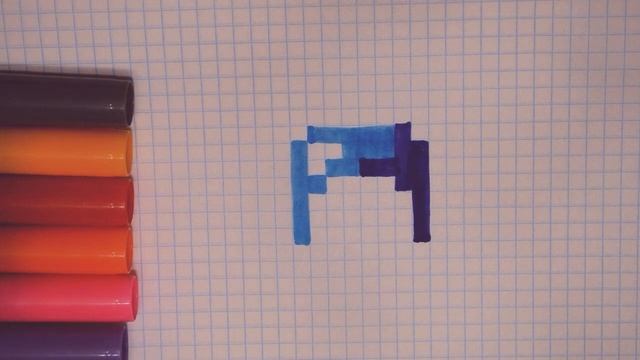 Как нарисовать алмазный шлем из майнкрафт (Minecraft) по клеточкам смотреть онлайн