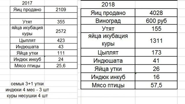Птицеводство на своём подворье сравнение 2017 и 2018 год смотреть онлайн
