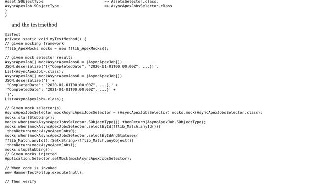 Salesforce: How to mock ApexTestQueueItem, AsyncApexJob, and ApexTestResult for test coverage? смотреть онлайн
