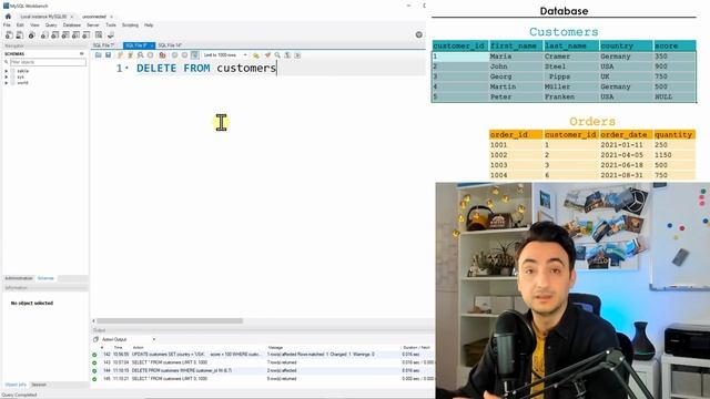 SQL DELETE - Delete Data from Database - SQL Tutorial #34 смотреть онлайн