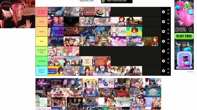 I'm Alone on Valentine's so I Made an Otome Game Tier List смотреть онлайн