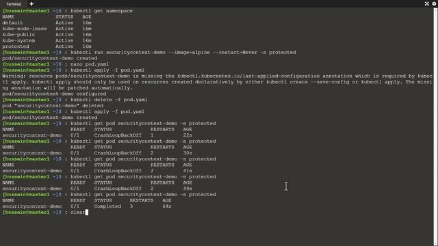 Kubernetes - Restricting Access with Security Context смотреть онлайн