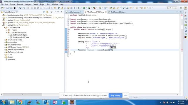 Rest Assured Tutorial post method | with latest jar смотреть онлайн