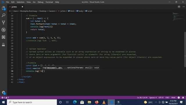 Rest Operator vs Spread Operator in Javascript and how to use them смотреть онлайн