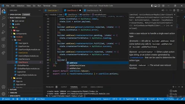 12. React CRUD Application with Redux, JSON Server, router, axios - Delete user смотреть онлайн