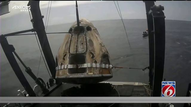 Axiom crew returns to Earth; SpaceX Crew-4 launching next смотреть онлайн
