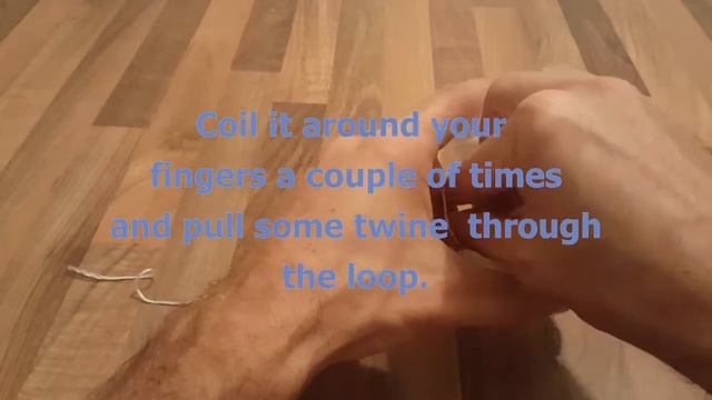 How to tie up the end of the roll of twine? смотреть онлайн