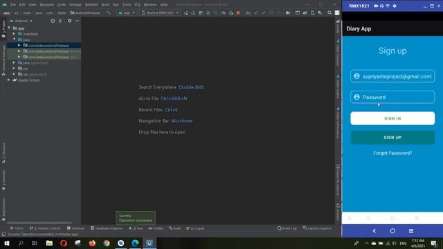Build Diary App using Java and Firebase Android Tutorial part 1 смотреть онлайн