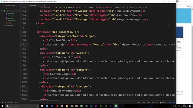 Bootstrap 4 Tutorial #12 - Tooltips смотреть онлайн