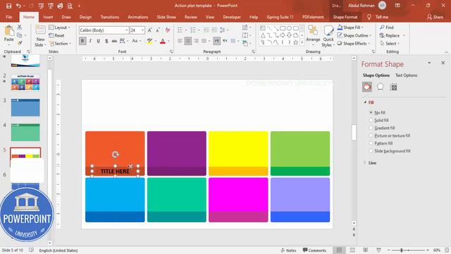 Create Action Plan Template in PowerPoint. Tutorial No. 923 смотреть онлайн