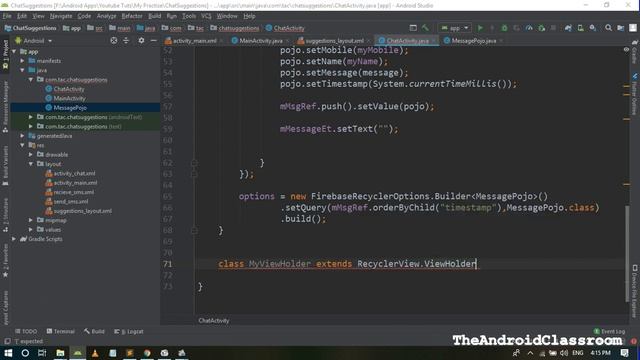 How to Create a Reply Predictive Chat App like Linkedin in Android | (Part 3) | Firebase ML Kit смотреть онлайн
